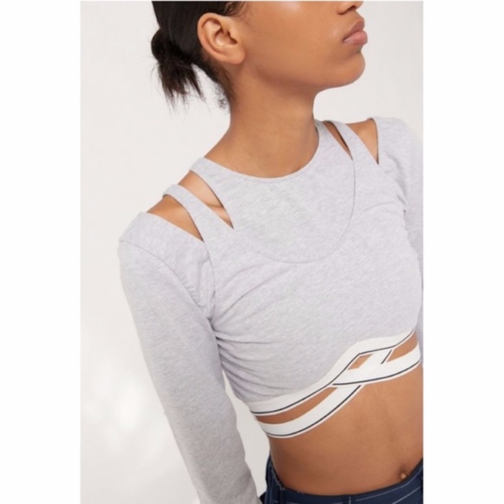 Out From Under Total Eclipse Layered Bra Top M